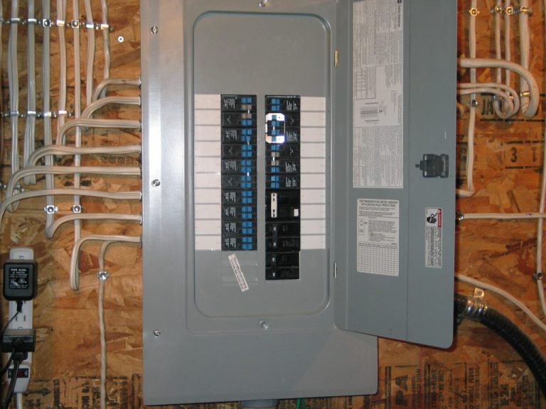 New panel box installation by SparkWise Electric