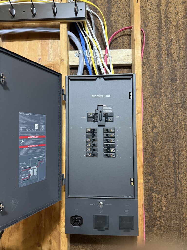 EcoFlow Smart Home Panel electrical installation by SparkWise Electric