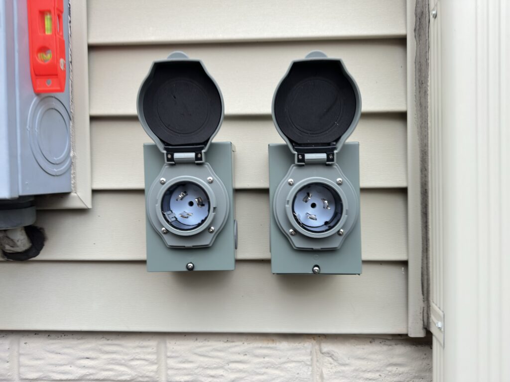 EV charger installation project by SparkWise Electric in Northern Virginia