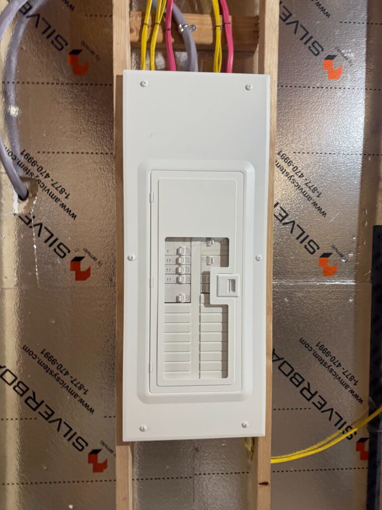 Completed electrical panel upgrade in Gainesville, VA by SparkWise Electric, headquartered locally