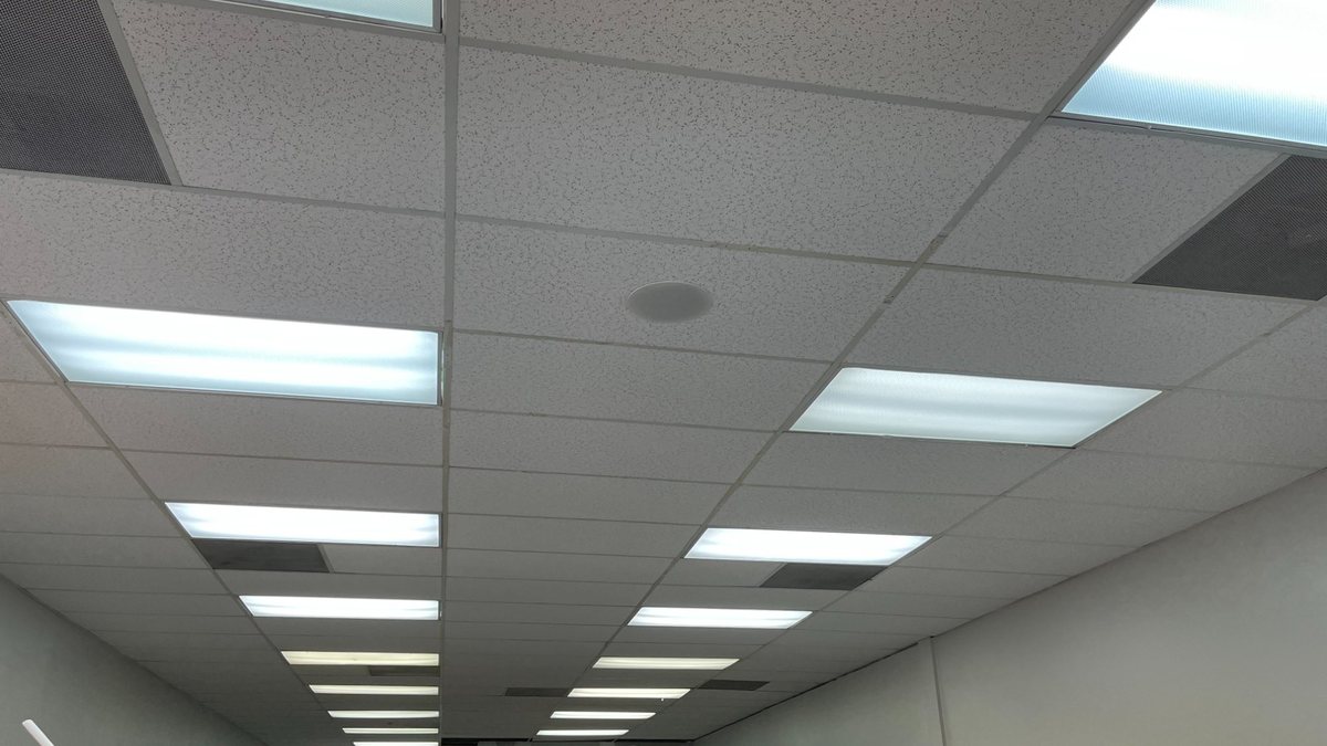 Tenant improvement LED lighting installed in commercial office space — SparkWise Electric Northern Virginia