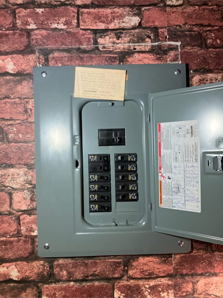 Electrical panel installation by SparkWise Electric in Northern Virginia