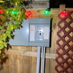 Outdoor sub-panel installed for a hot tub circuit in Arlington VA – SparkWise Electric