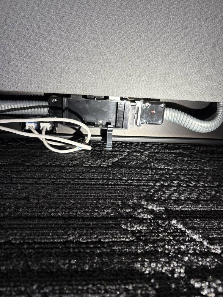 Commercial workstation power and data cabling installed by SparkWise Electric in Tysons VA